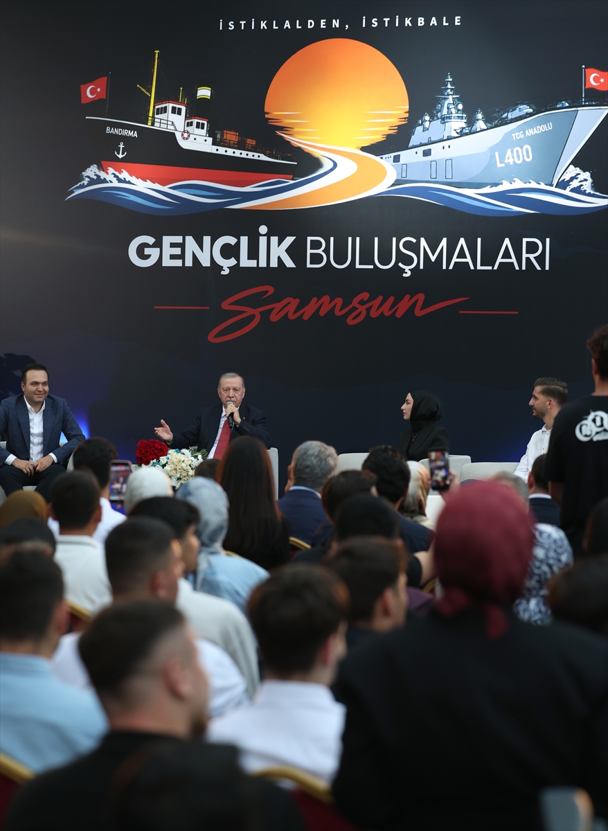 Cumhurbaşkanı Erdoğan, Samsun'da gençlerle buluştu: (2)