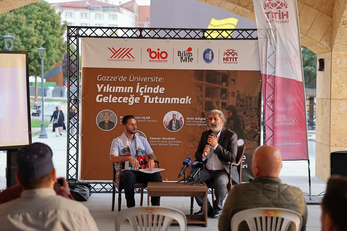 Çorum Bilim Kafe: Filistinli öğrenciler Gazze'yi anlattı