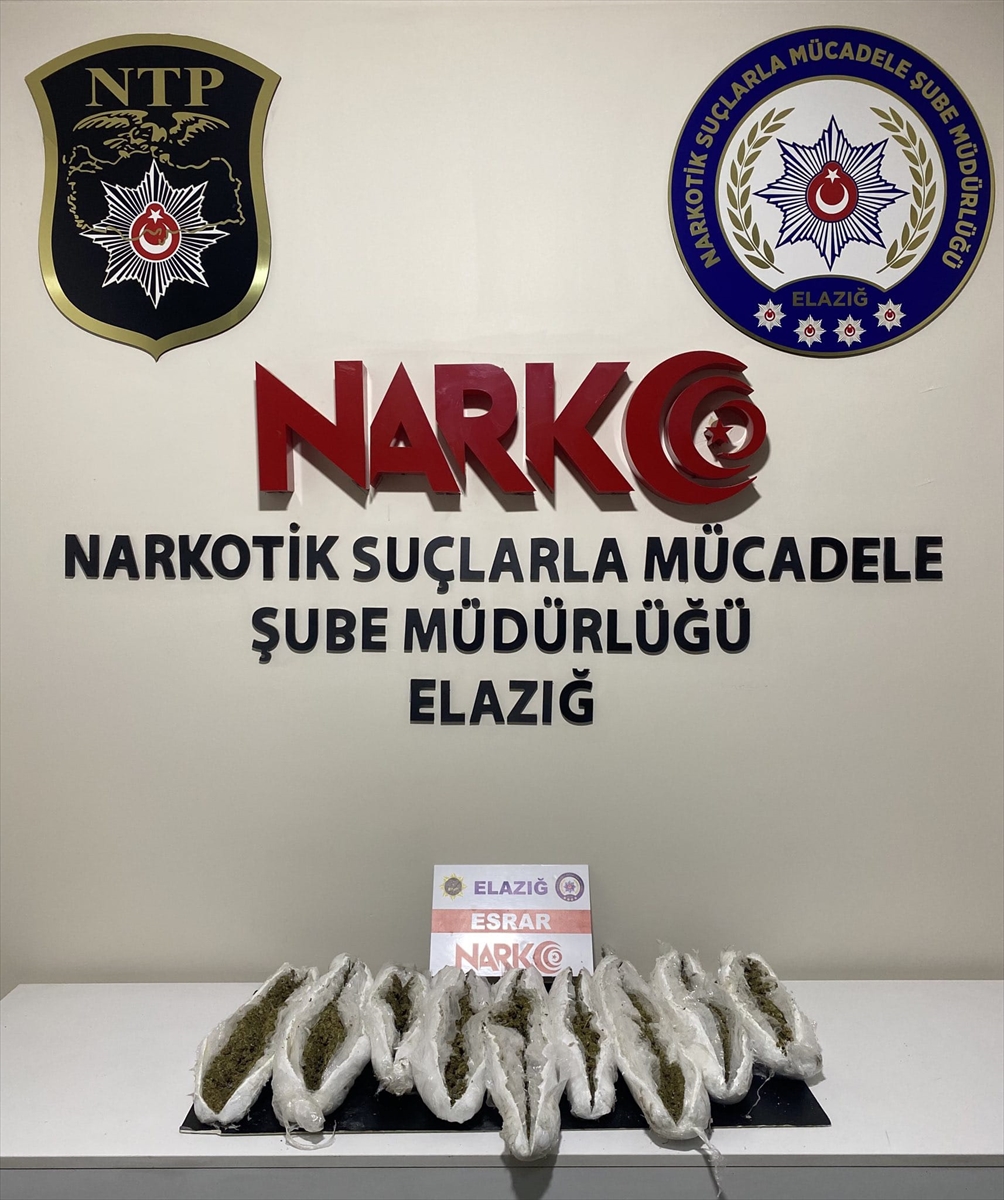 Elazığ'da uyuşturucu operasyonu