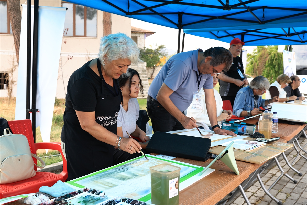 Uluslararası Suluboya Festivali: 17 ressam Osmancık'ı resmetti
