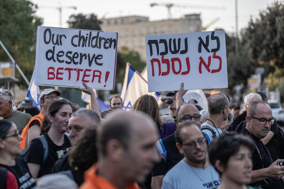 Netanyahu: Seçim öncesi tansiyonu yükseltme protestosu