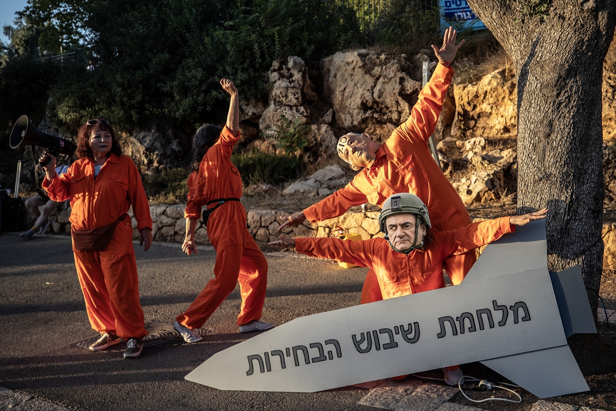Netanyahu: Seçim öncesi tansiyonu yükseltme protestosu