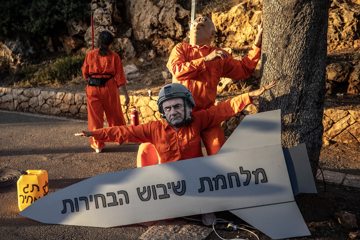 Netanyahu: Seçim öncesi tansiyonu yükseltme protestosu