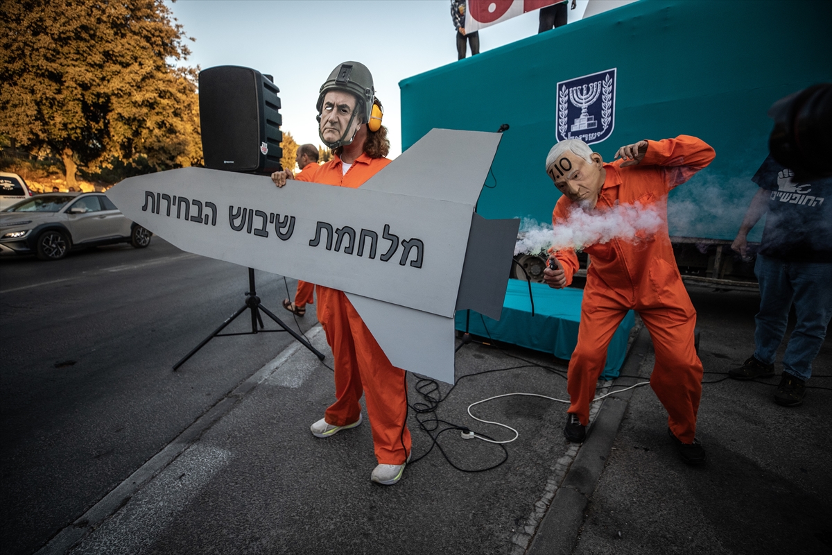 Netanyahu: Seçim öncesi tansiyonu yükseltme protestosu