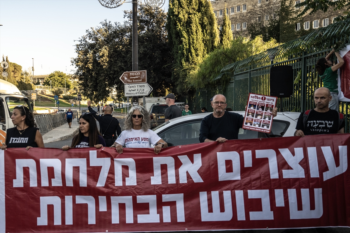 Netanyahu: Seçim öncesi tansiyonu yükseltme protestosu