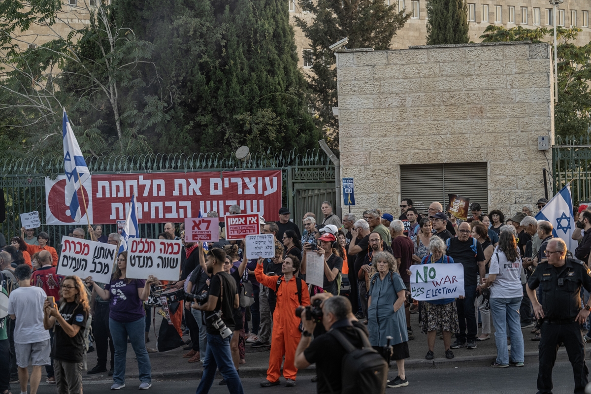 Netanyahu: Seçim öncesi tansiyonu yükseltme protestosu
