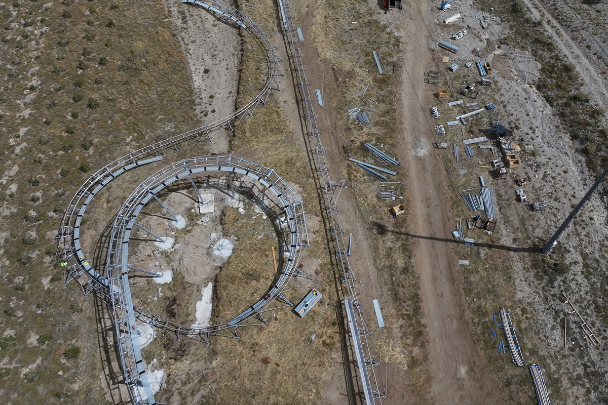 Erciyes'e 1100 metrelik dağ kızağı parkuru yapılıyor