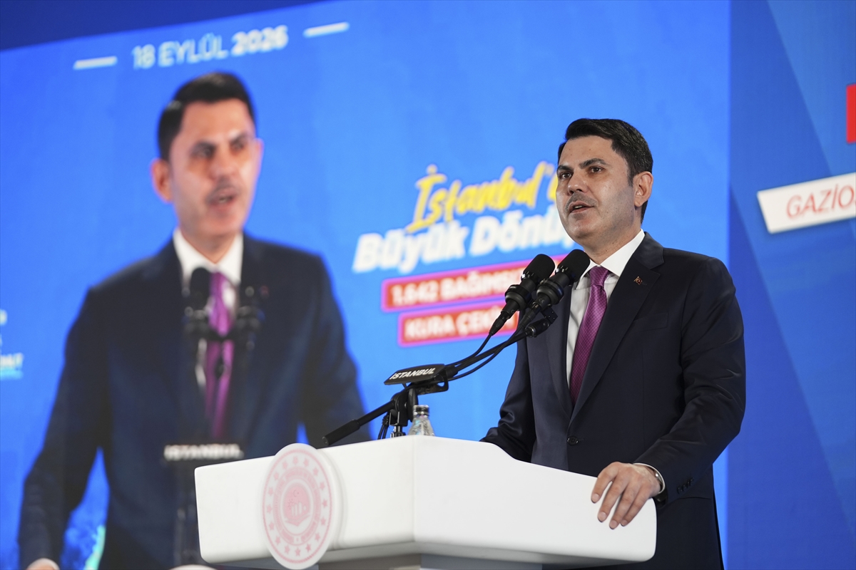 Bakan Kurum "İstanbul'da Büyük Dönüşüm 1642 Bağımsız Bölüm Kura Çekim Töreni"nde konuştu: