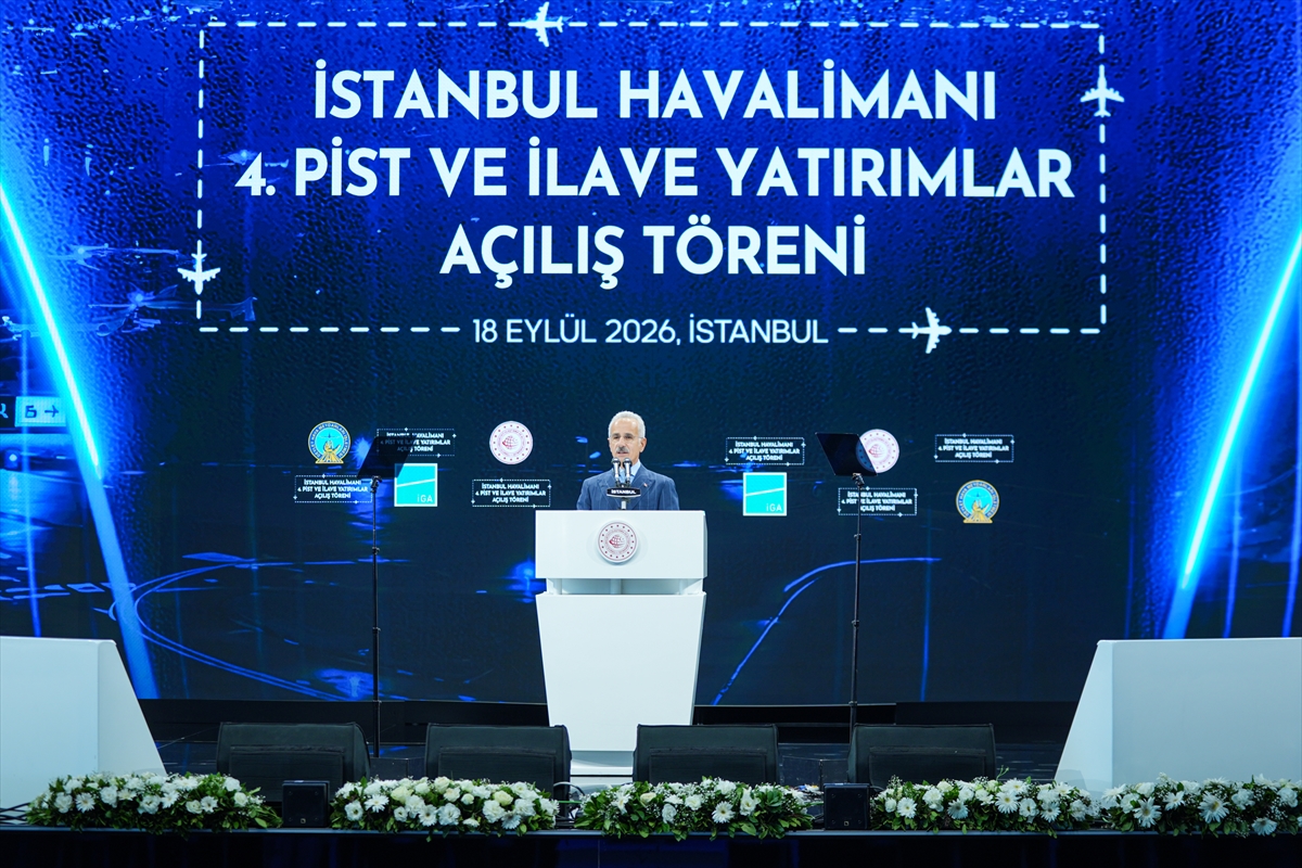 Bakan Uraloğlu, İstanbul Havalimanı 4. Pist ve İlave Yatırımlar Açılış Töreni'nde konuştu: