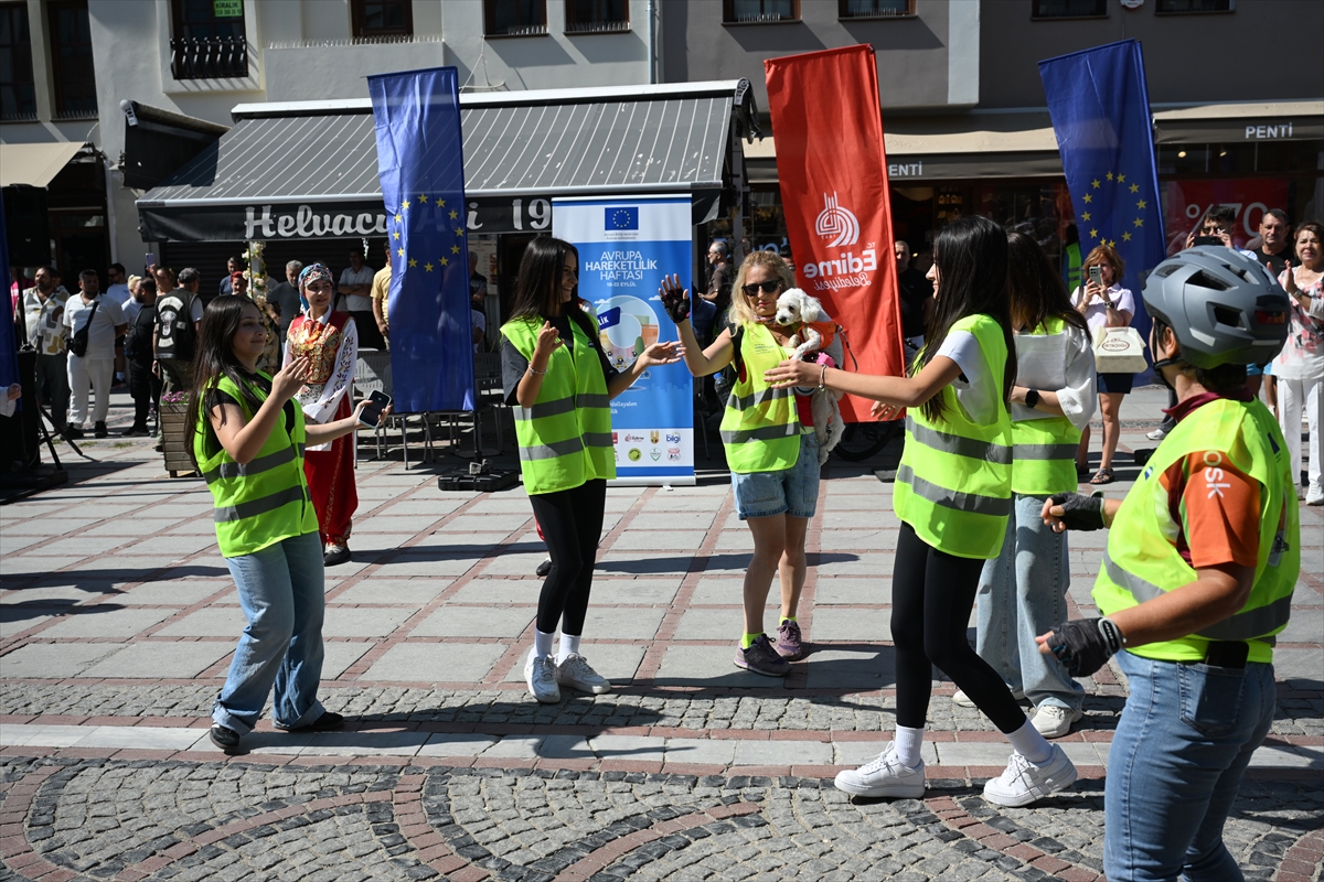 Edirne'de Avrupa Hareketlilik Haftası: Bisiklet turu düzenlendi