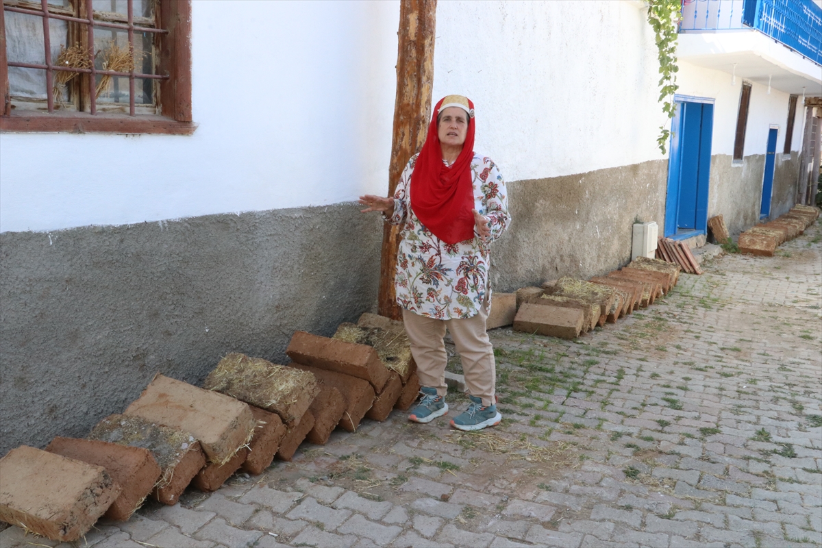 Gurbetçi arkeolog, ata mirası evleri aslına uygun kerpiç tuğlalarla restore ettiriyor