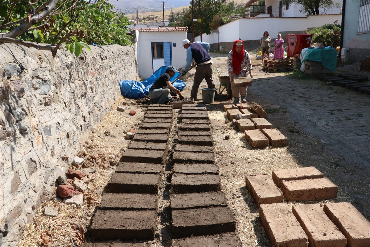 Gurbetçi arkeolog, ata mirası evleri aslına uygun kerpiç tuğlalarla restore ettiriyor