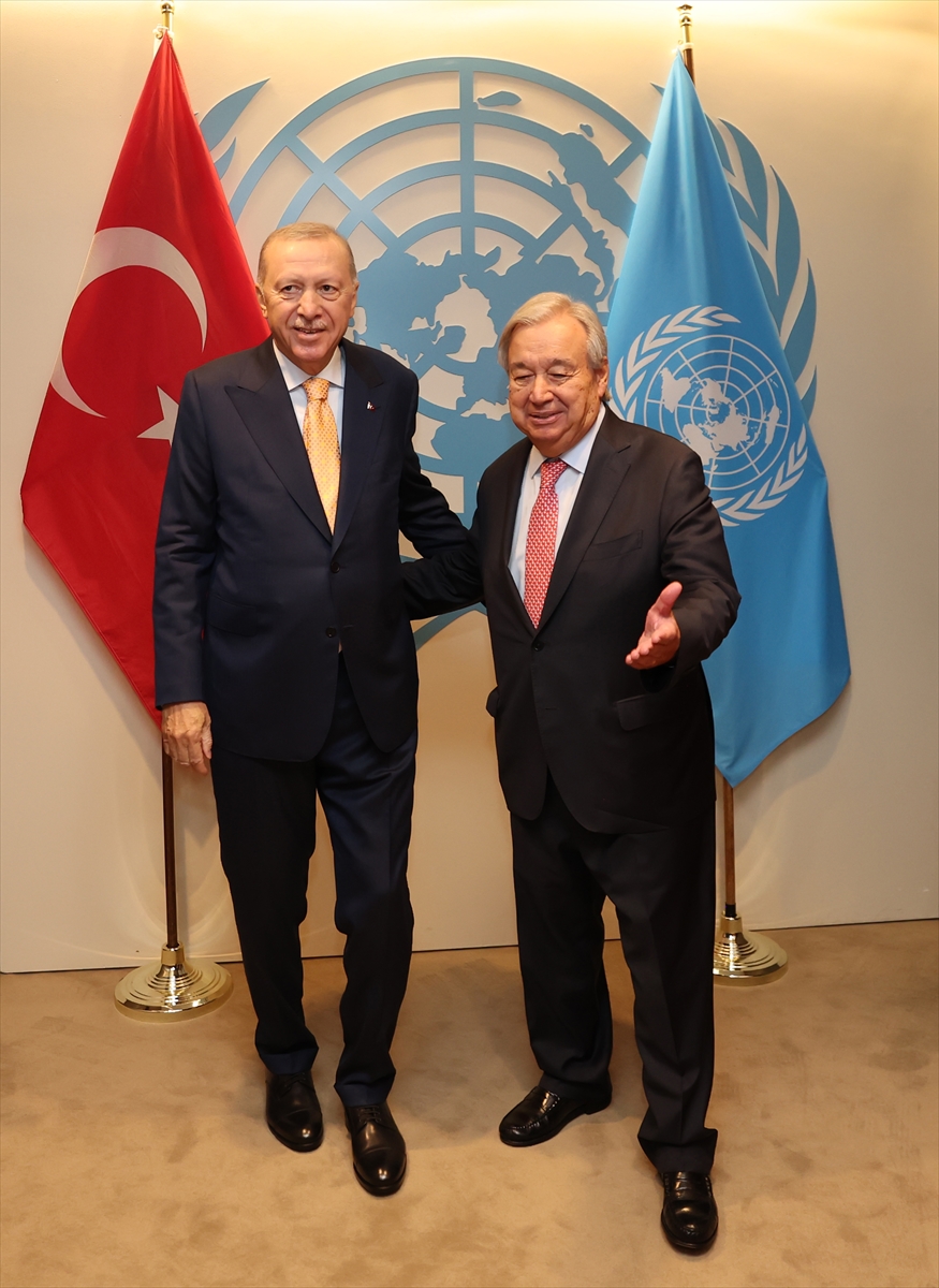 Cumhurbaşkanı Erdoğan: BM Genel Sekreteri Guterres ile görüştü