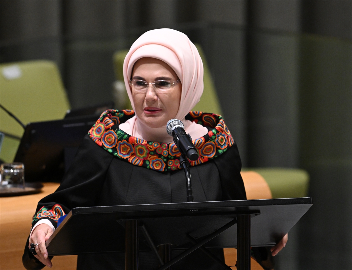 Emine Erdoğan, "UEA Yüksek Düzeyli Enerji Dönüşümü Diyaloğu Toplantısı"nda konuştu: