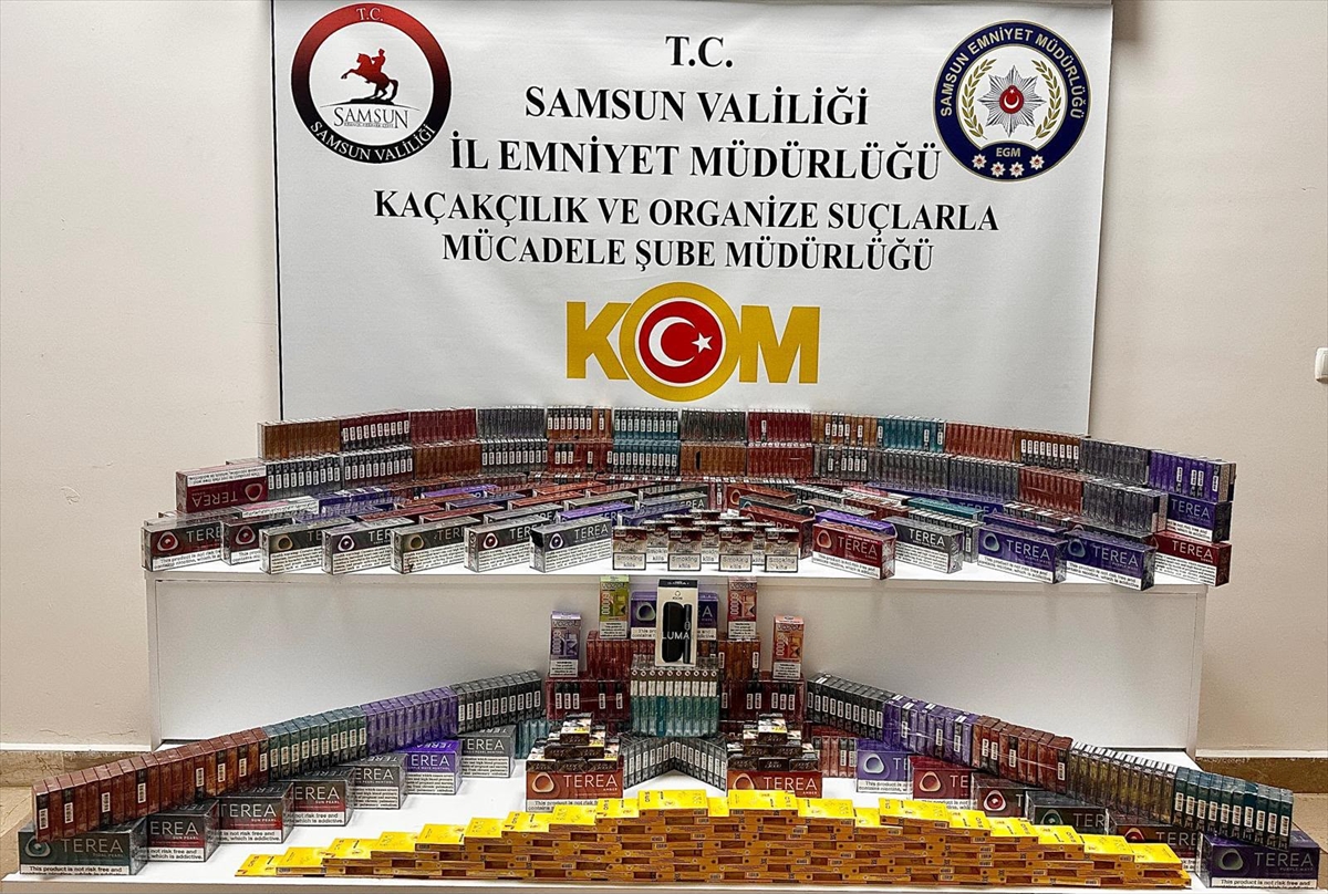 Samsun'da kaçakçılık operasyonu: 2 şüpheli yakalandı