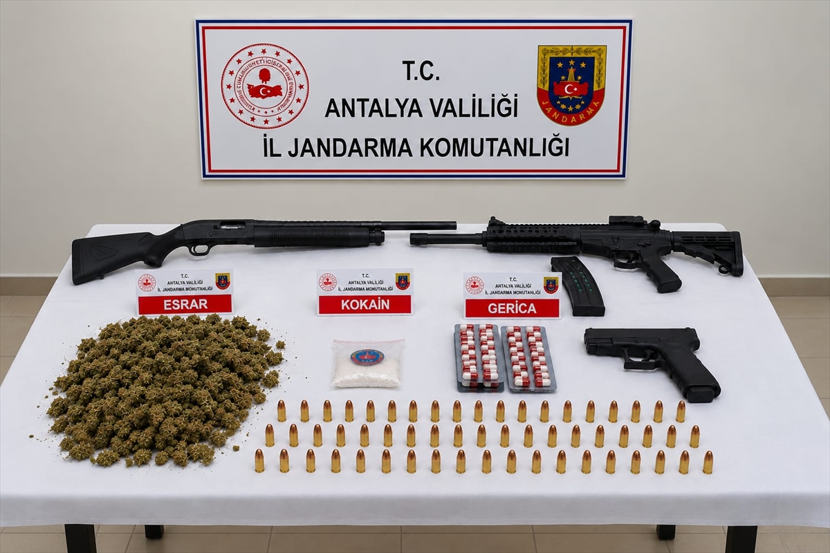 Antalya'da uyuşturucu operasyonu: 20 şüpheli yakalandı