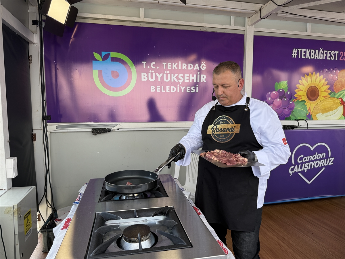 Tekirdağ Gastronomi Festivali'nde dünya lezzetleri tanıtıldı