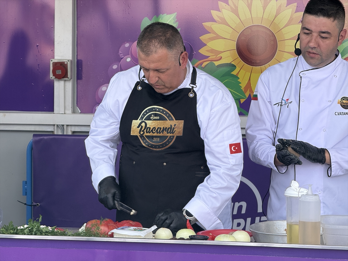 Tekirdağ Gastronomi Festivali'nde dünya lezzetleri tanıtıldı