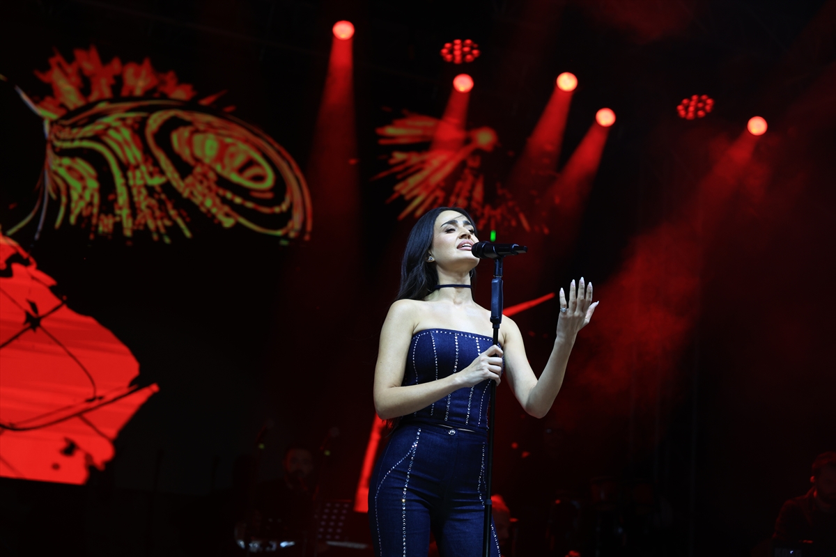Osmancık'ta Pırlanta Pirinç Festivali'nde konser düzenlendi