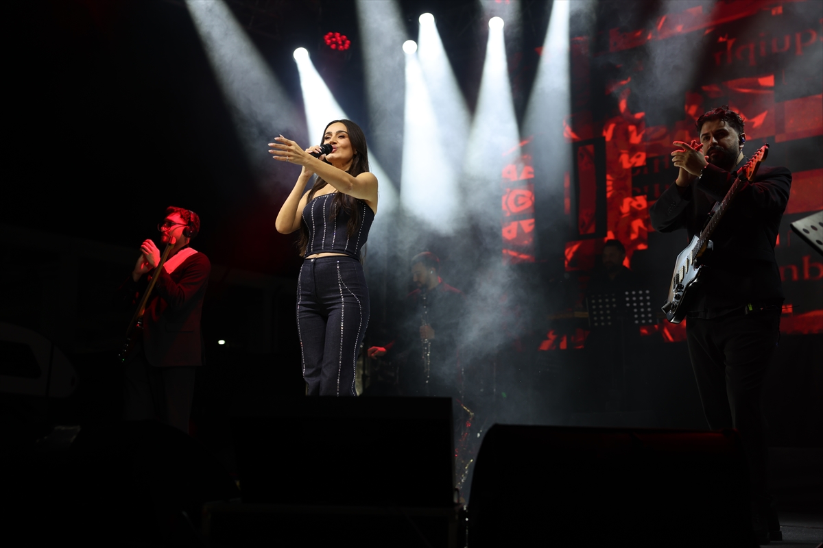 Osmancık'ta Pırlanta Pirinç Festivali'nde konser düzenlendi