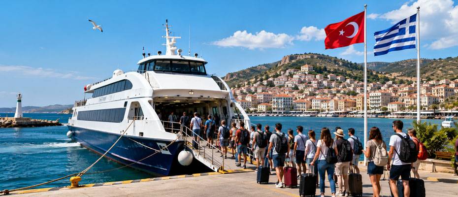 Aliağa-Midilli feribot hattı 3,5 ayda 25 bin yolcu taşıdı