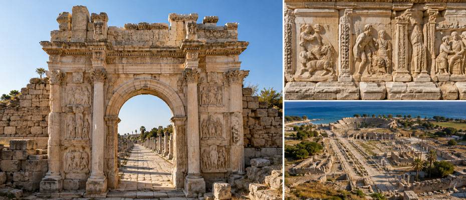Side'de Herakles Kapısı ve kent aksı gün yüzüne çıktı