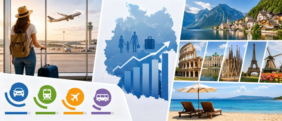 Almanların yurt dışı seyahatleri 2025'te yüzde 8,3 azaldı