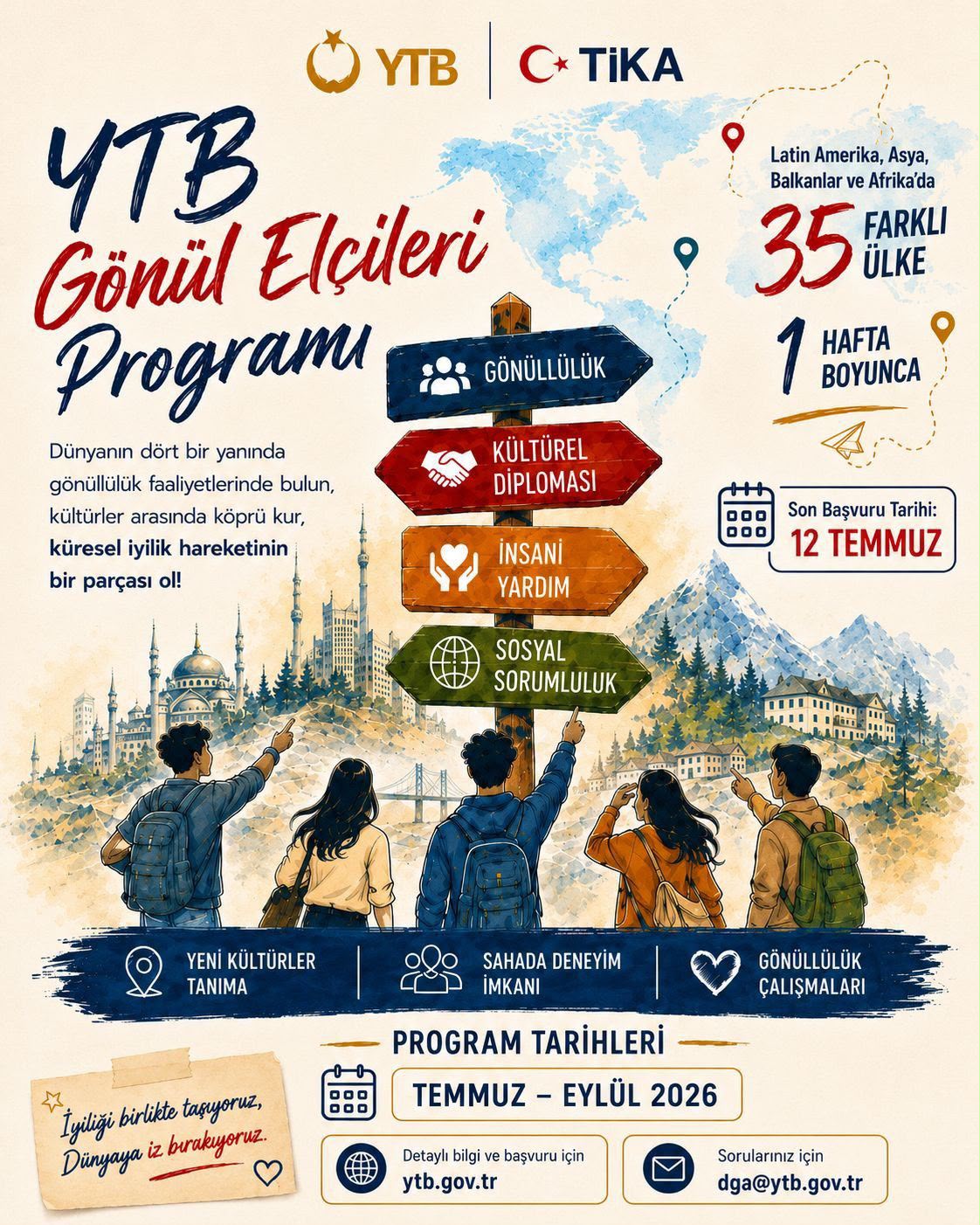 YTB Gönül Elçileri Programı Başvuruları Başladı