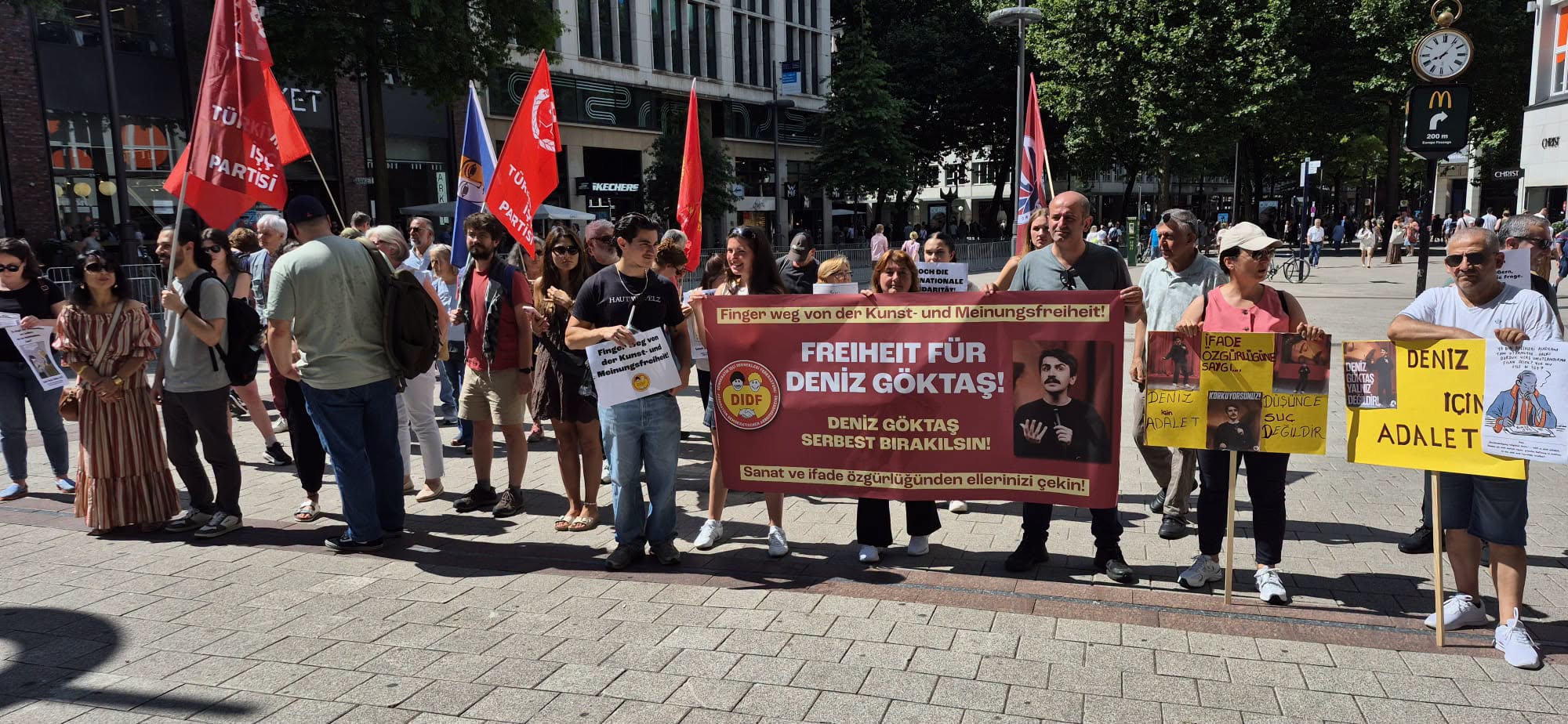 Solidaritätskundgebung für Deniz Göktaş in Hamburg