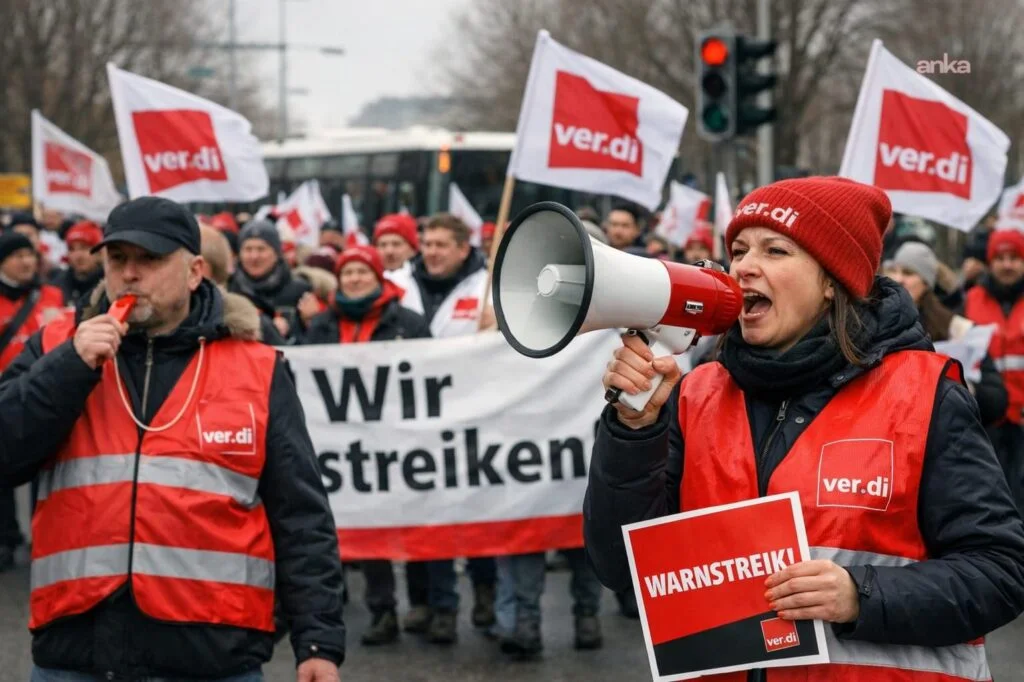 Hamburg Limanı'nda işçilerden 48 saatlik uyarı grevi