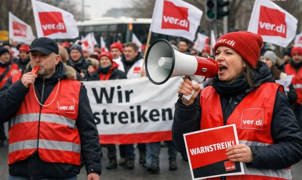 Hamburg Limanı'nda işçilerden 48 saatlik uyarı grevi