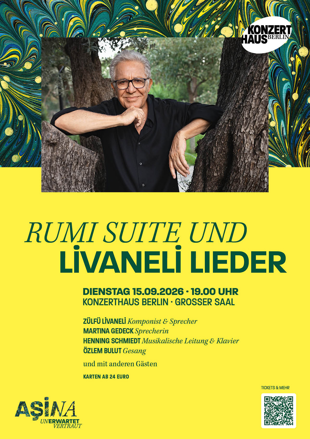 Zülfü Livaneli, 80. yaşı ve 60. sanat yılı dolayısıyla Berlin’de sahne alacak