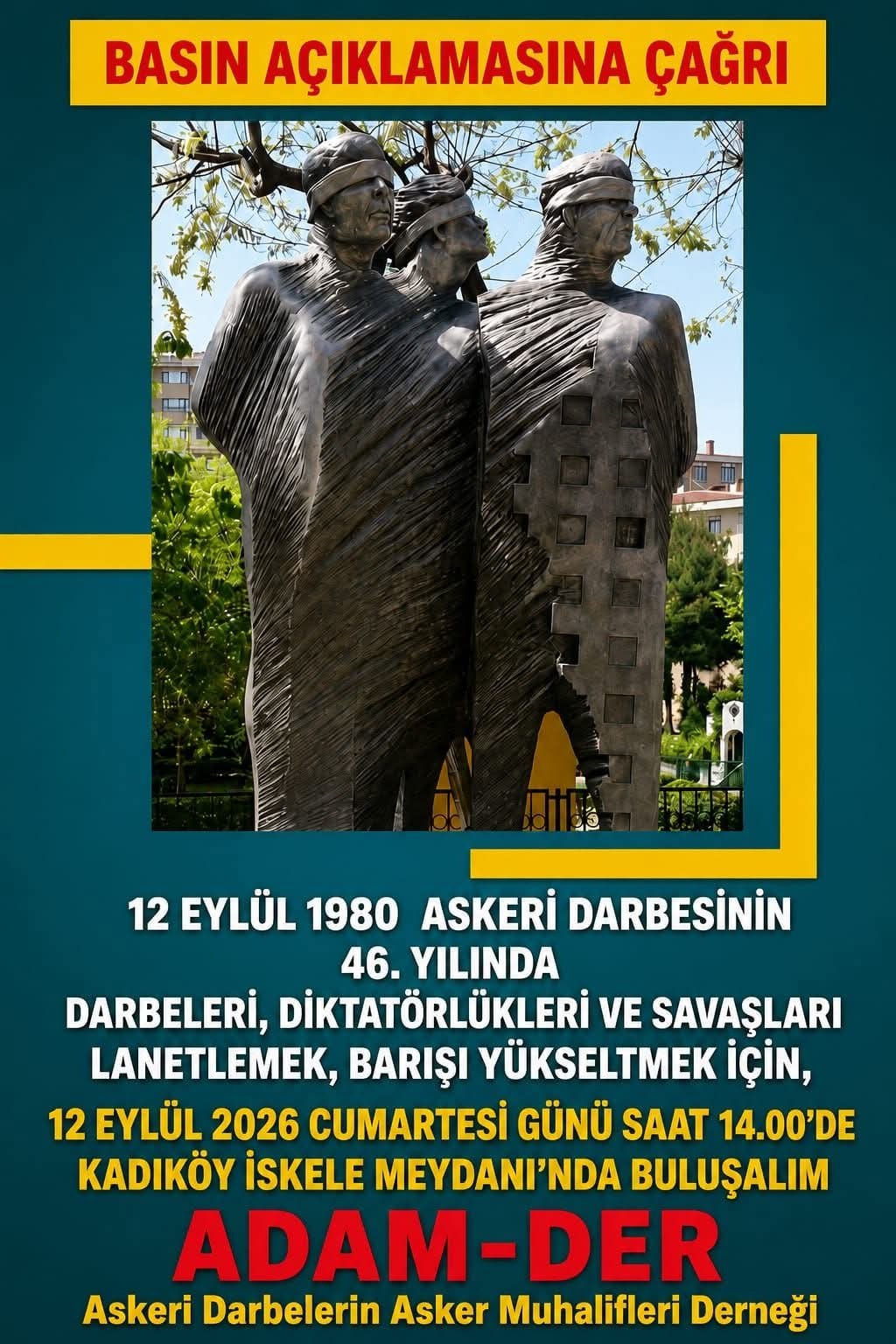12 Eylül darbesinin 46. yılında eski askerlerden demokrasi ve adalet çağrısı