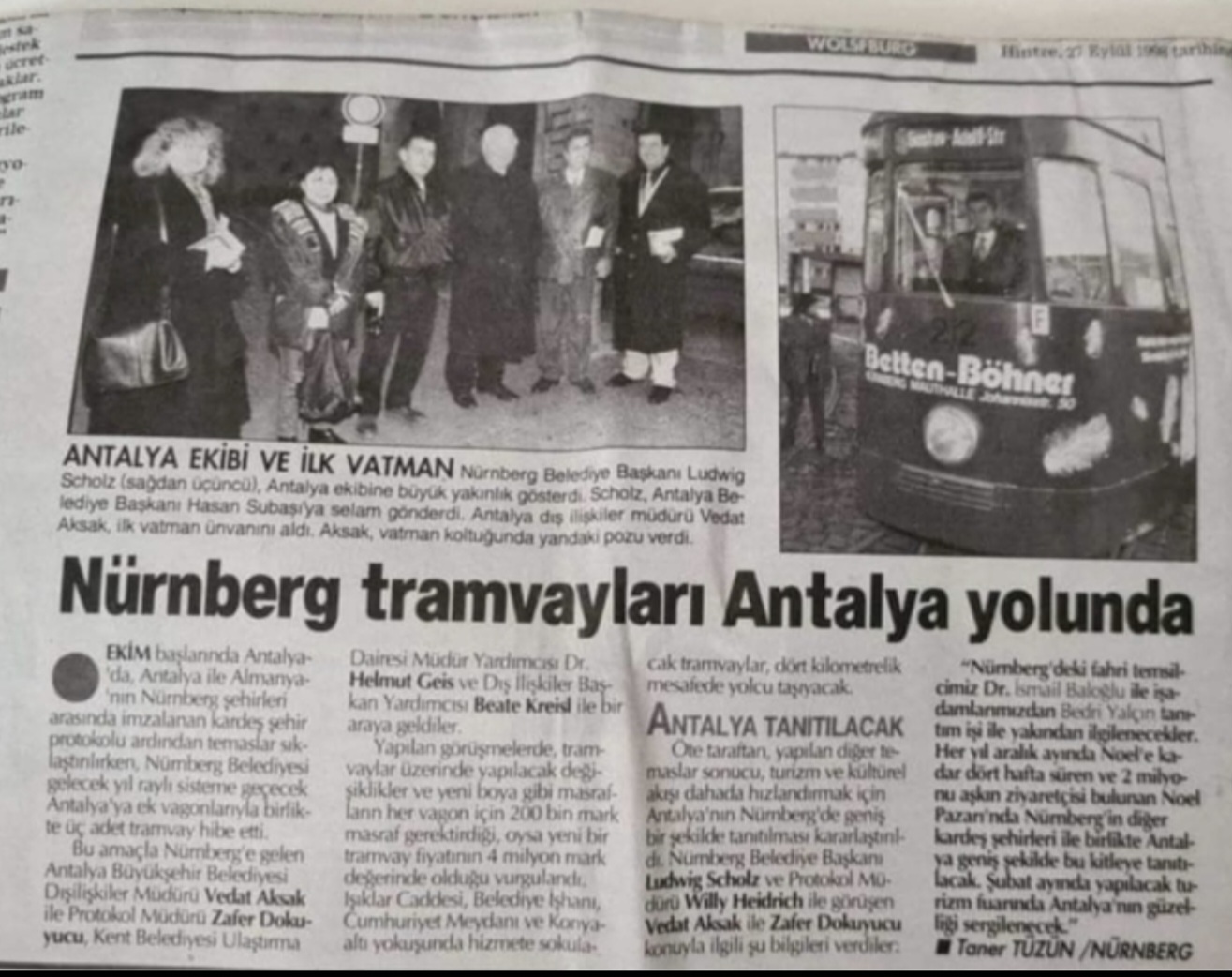 Antalya-Nürnberg kardeşliğinin simgesi tramvaylar neden unutuldu?
