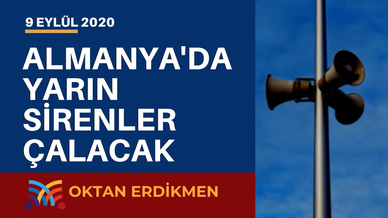 Almanya'da 10 Eylül`de sirenler çalacak