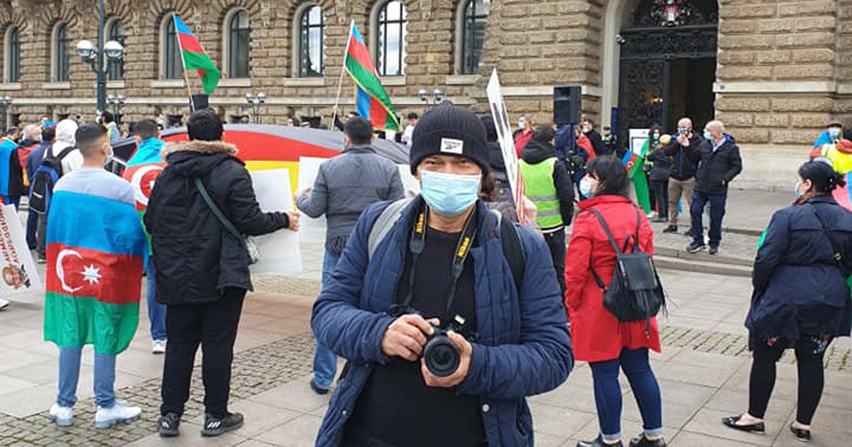 Hamburg’da Azerbaycan ile dayanışma mitingi