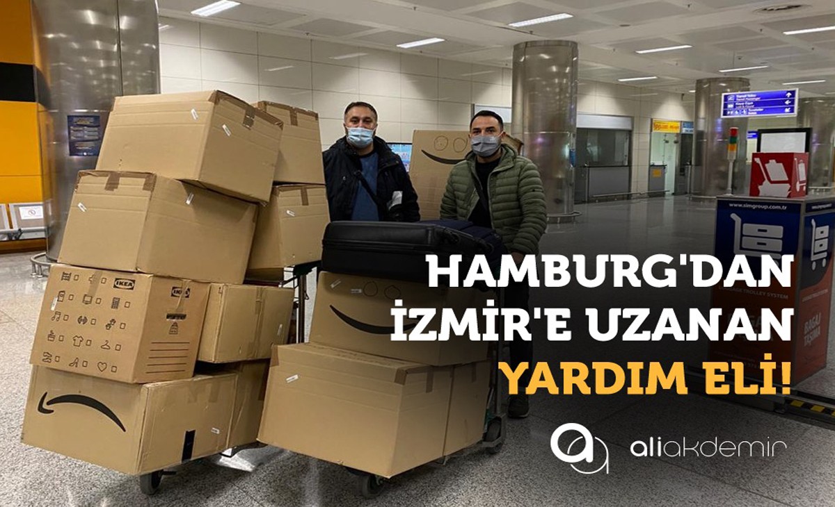Hamburg`dan İzmir’e uzanan yardım eli