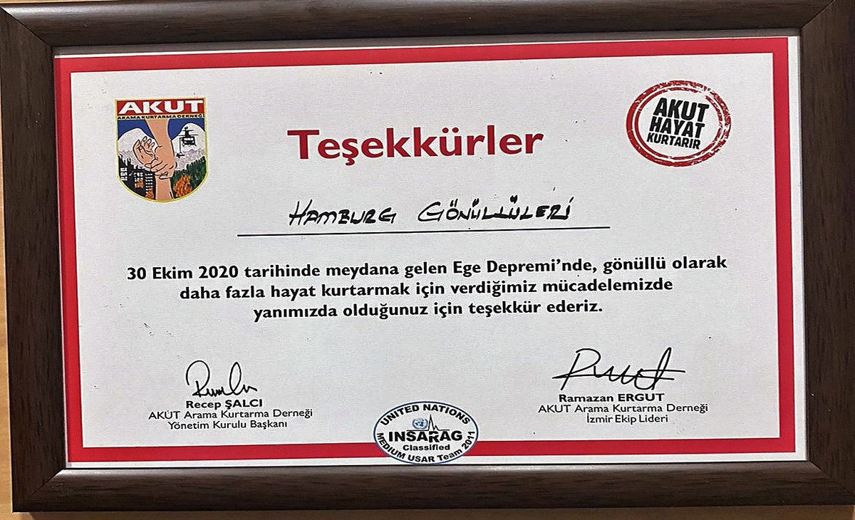 Hamburg`dan İzmir’e uzanan yardım eli