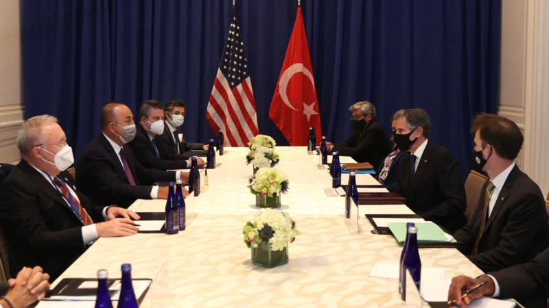 Çavuşoğlu ABD Dışişleri Bakanı Blinken’la Görüştü