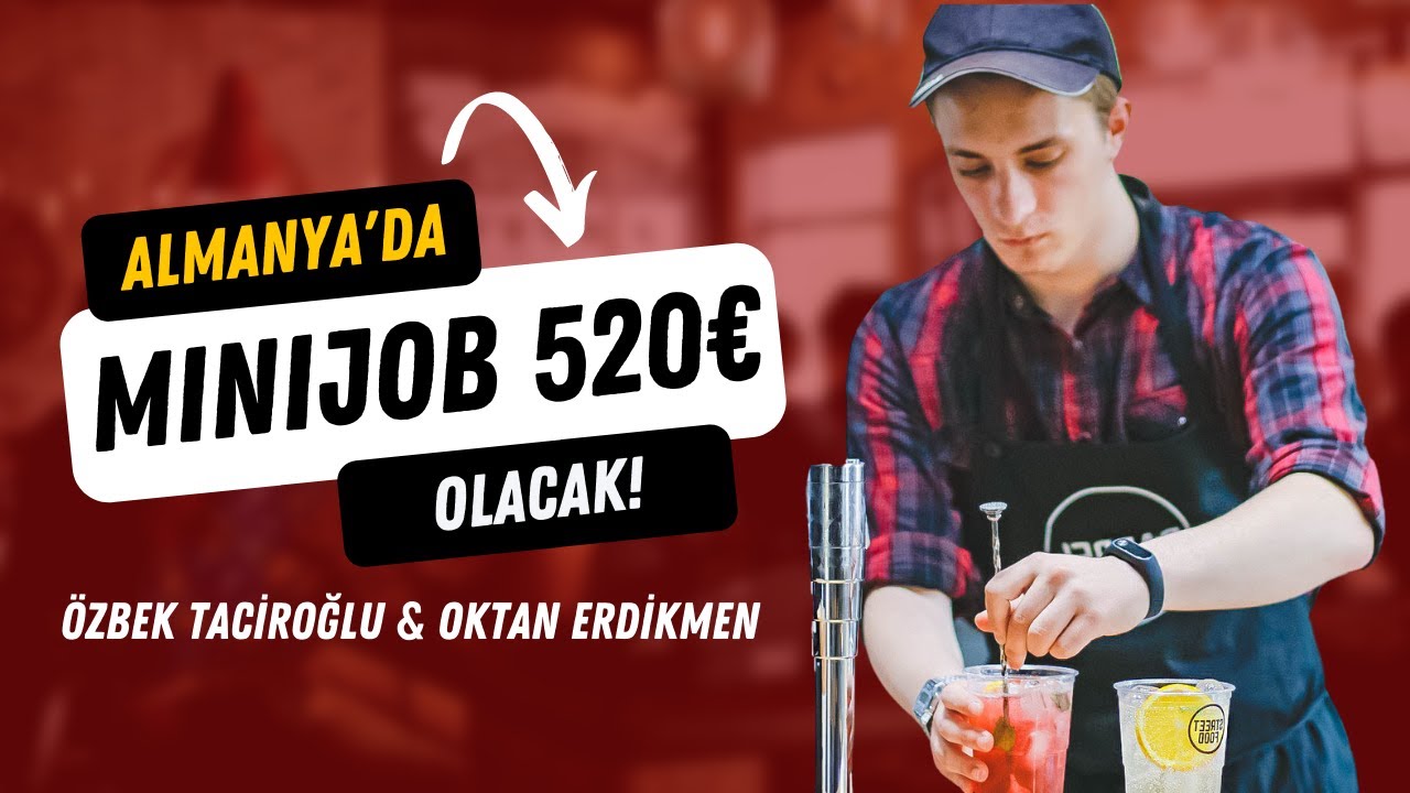 Almanya'da Minijob sınırı 520€'ya yükseliyor