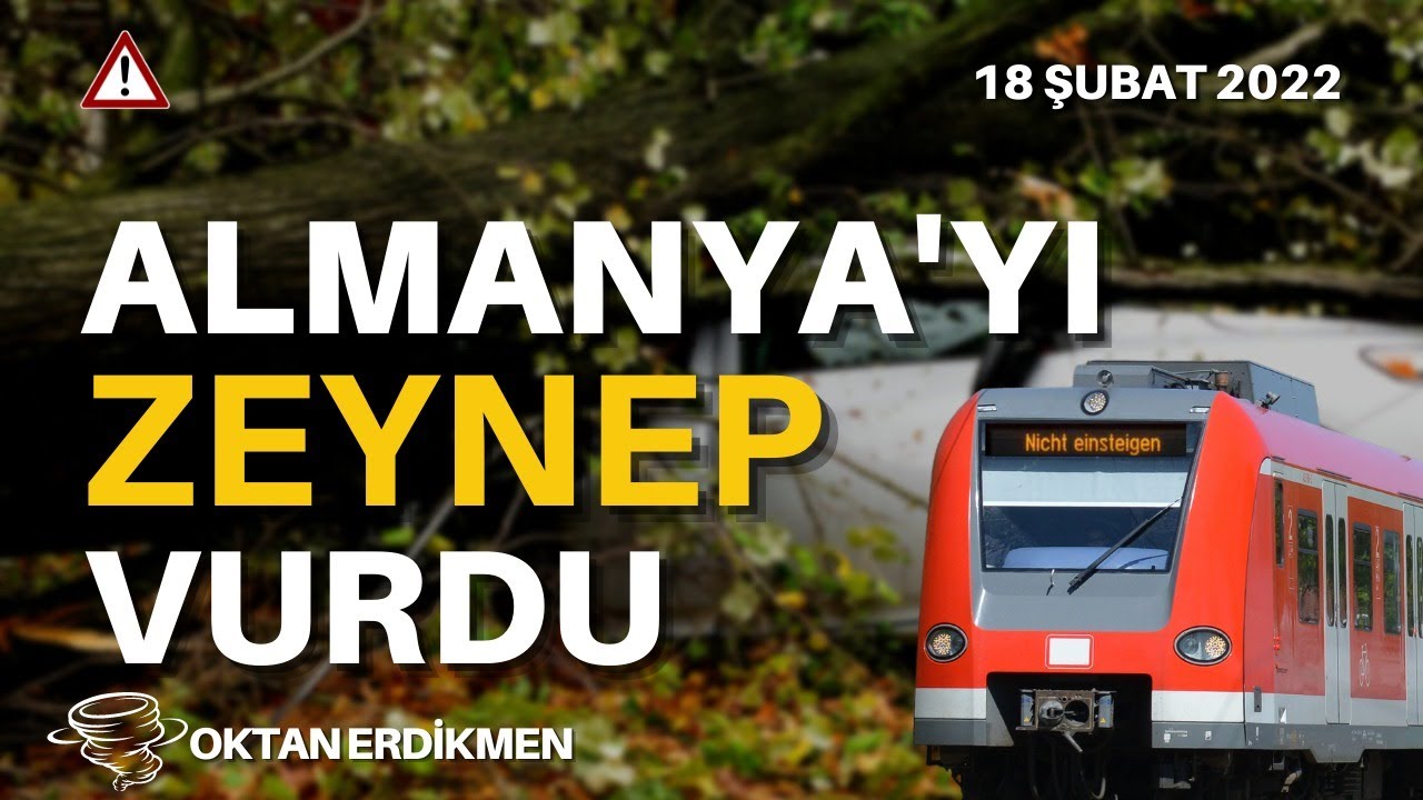 Almanya'da Zeynep fırtınası: Kırmızı alarm