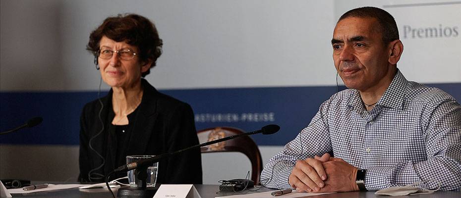 BioNTech'in kurucuları Şahin ve Türeci Almanya’nın büyük bilim ödülünü aldı