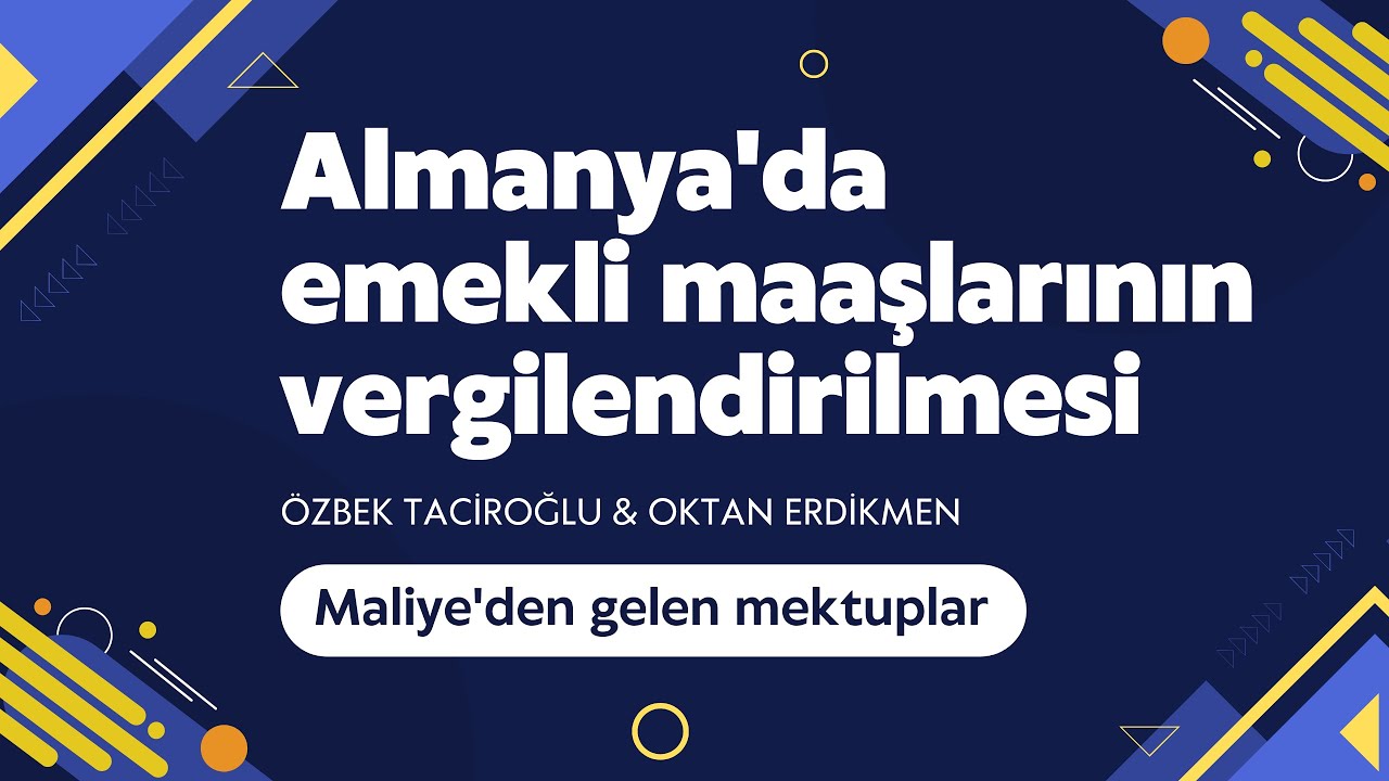 Almanya'da emekli maaşlarının vergilendirilmesi