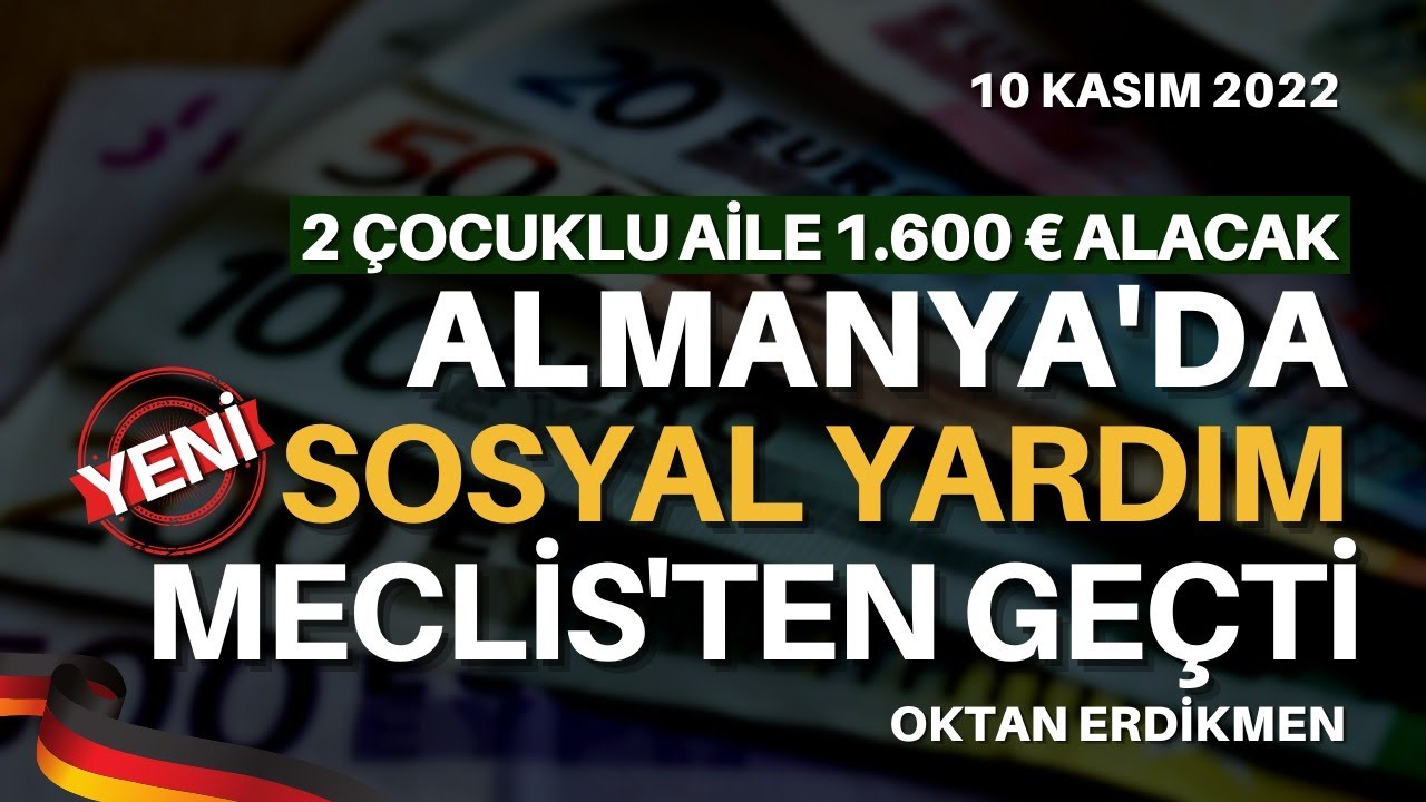Almanya'da yeni sosyal yardım meclisten geçti