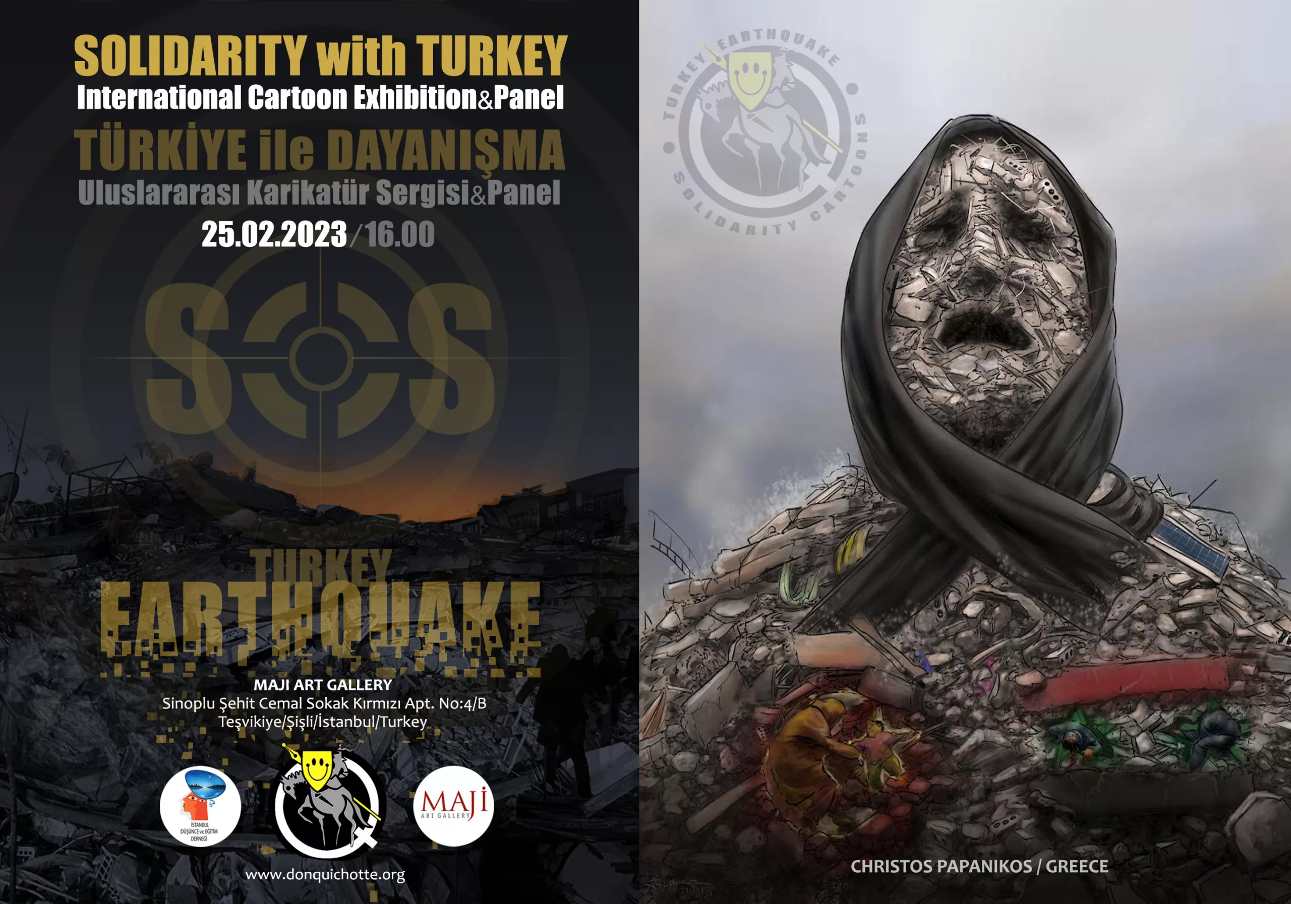 “Türkiye ile Dayanışma” Karikatür Sergisi İstanbul’da Açıldı