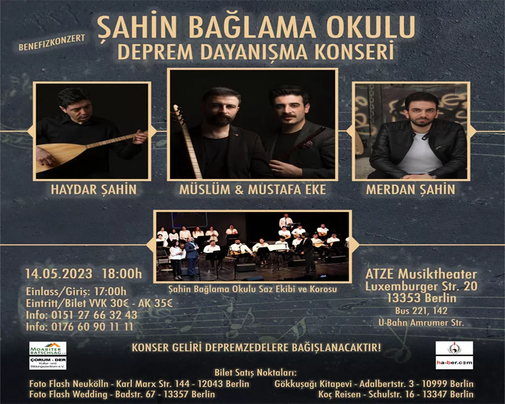 Şahin Bağlama Okulu Deprem Dayanışma Konseri