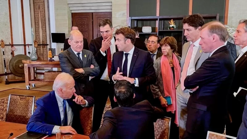 Biden, Makron, Scholz ve Sunak Rusya konusunu konuştu