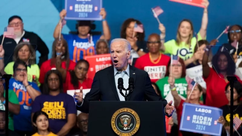 Biden’dan 2024 seçim kampanyasının ilk mitinginde ekonomik mesajlar