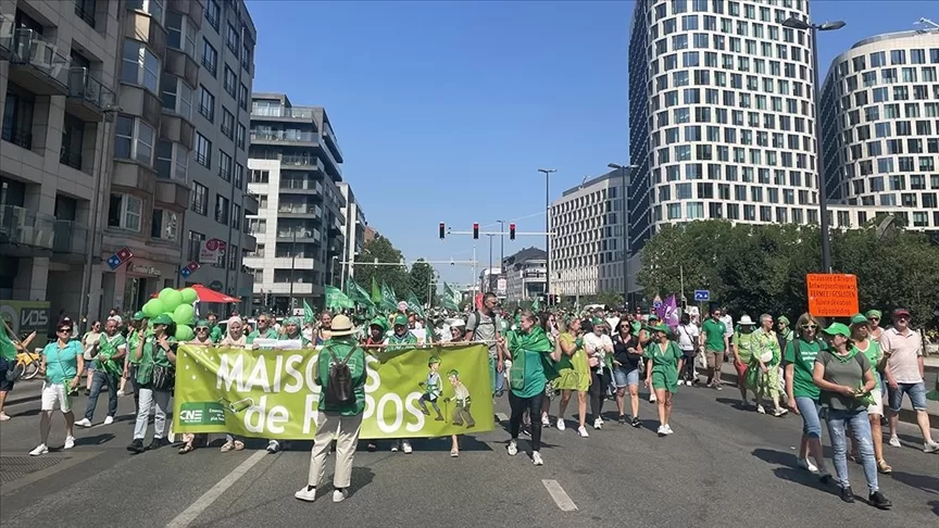 Sağlık sektörü çalışanlarından protesto