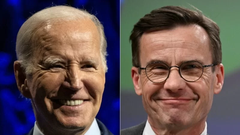 Biden İsveç Başbakanı'nı Beyaz Saray'da ağırlıyor